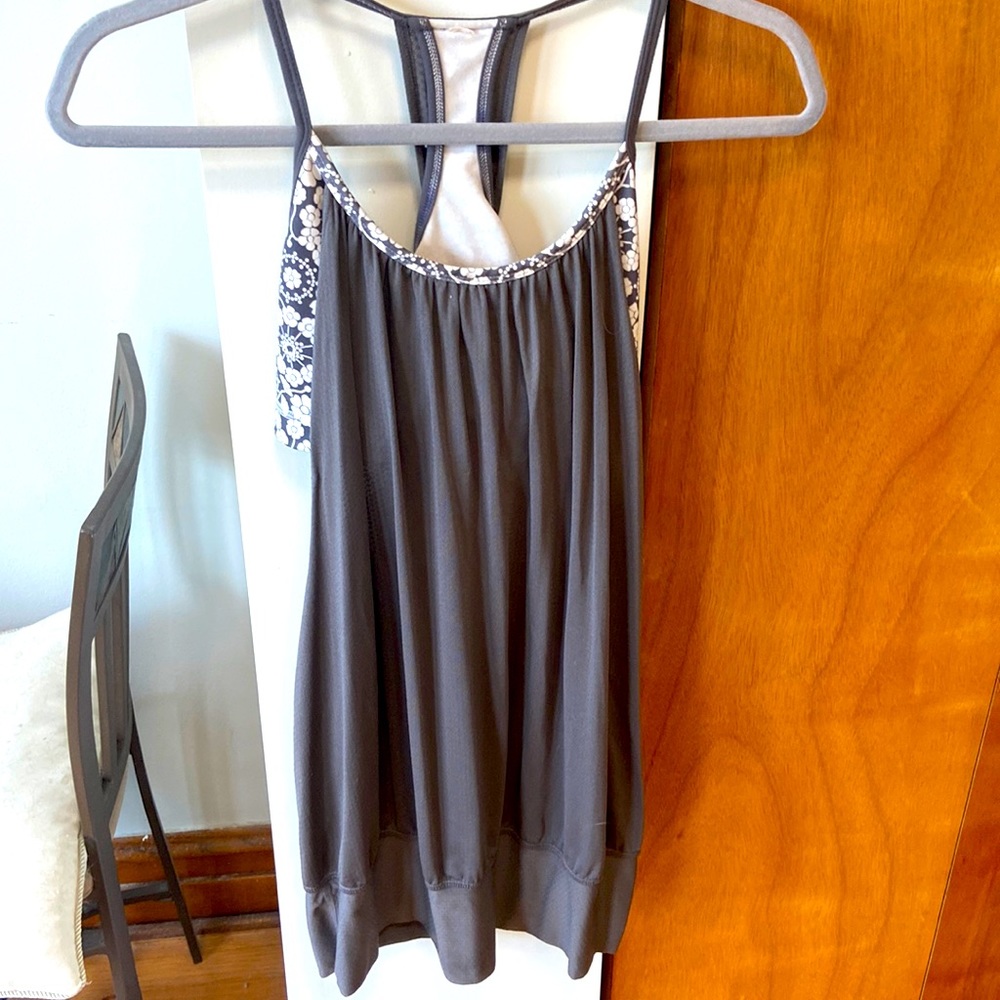 Lululemon Gray Tank with Built-in bra